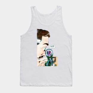 Prisoner in the Atom microscope retro vintage comic book Tank Top